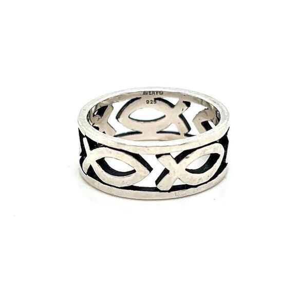 Retired James Avery 925 Ichthus Ring
